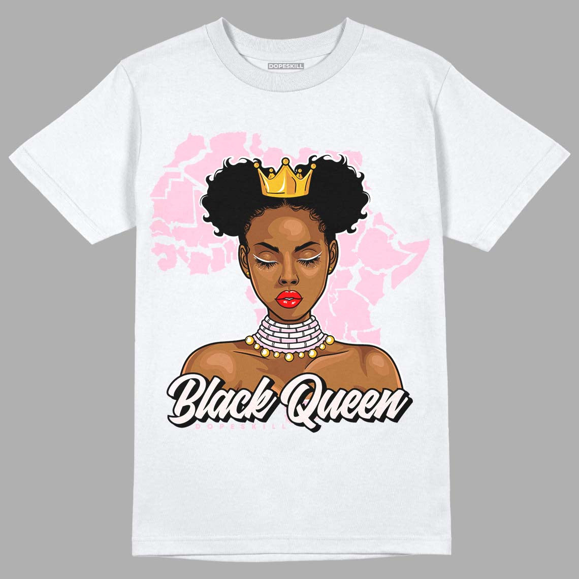 Dunk Low Pink Foam DopeSkill T-Shirt Black Queen Graphic