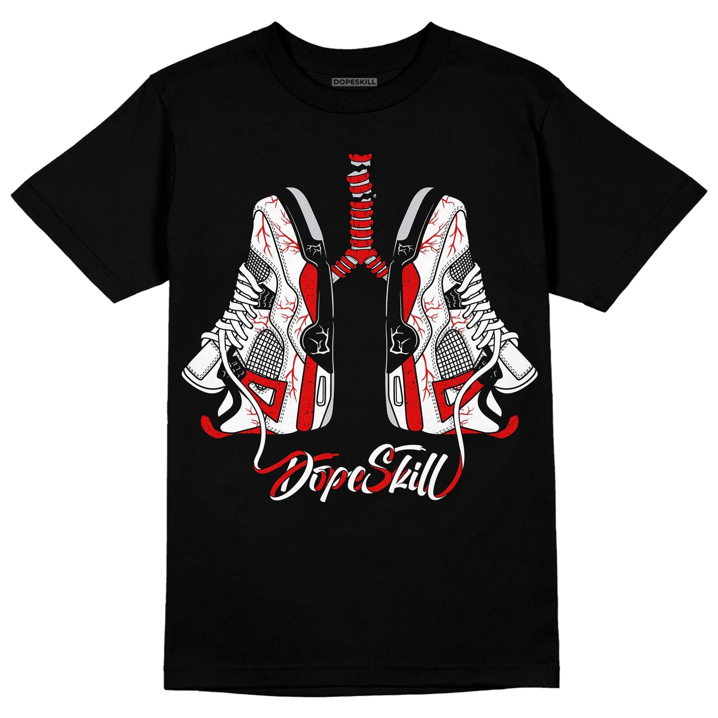 Red Cement 4S DopeSkill T-Shirt Breathe Graphic