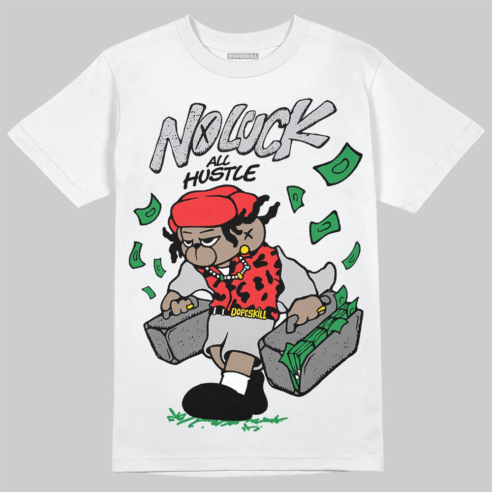 Grey Collection DopeSkill T-Shirt No Luck, All Hustle Graphic