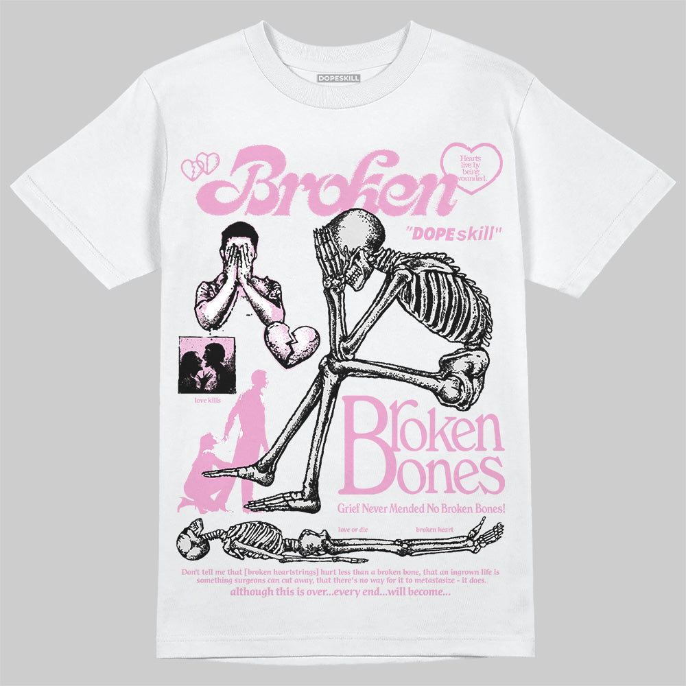 Orchid 4s DopeSkill T-Shirt Broken Bones Graphic