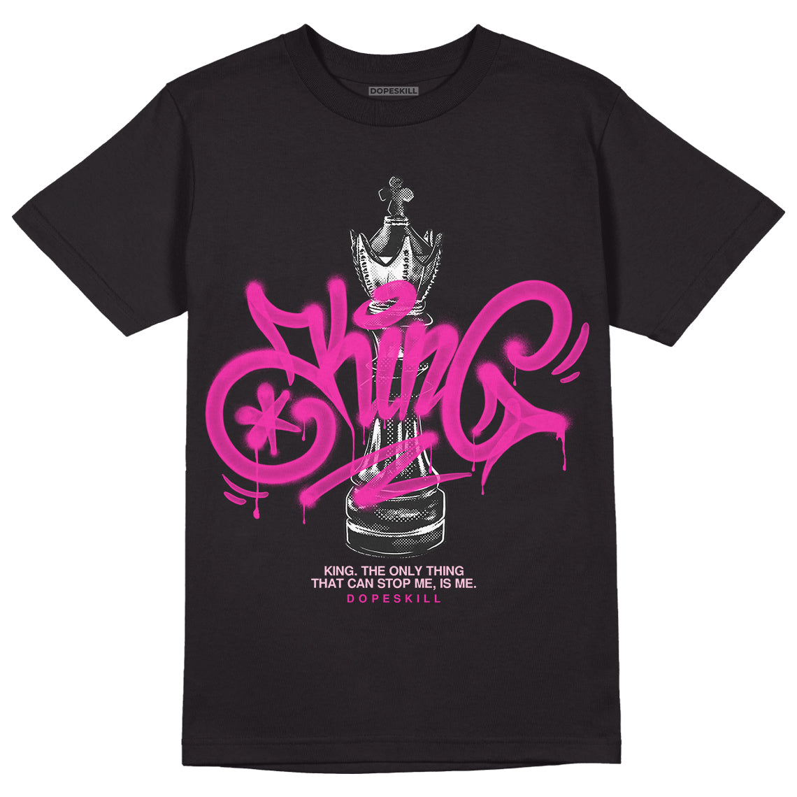 Triple Pink Dunk Low DopeSkill T-Shirt King Chess Graphic