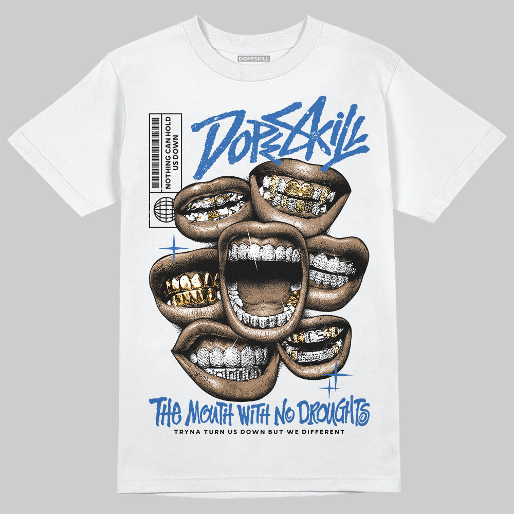 Blueberry 12s DopeSkill T-Shirt The Mouth With No Droughts Graphic