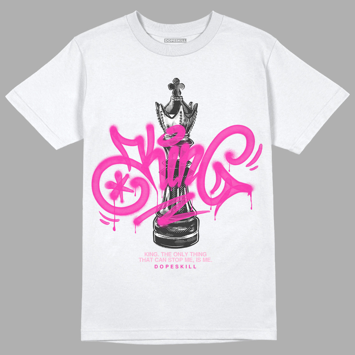 Triple Pink Dunk Low DopeSkill T-Shirt King Chess Graphic