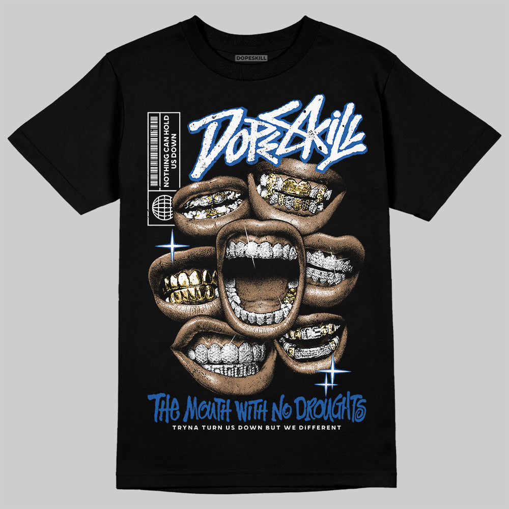 Blueberry 12s DopeSkill T-Shirt The Mouth With No Droughts Graphic