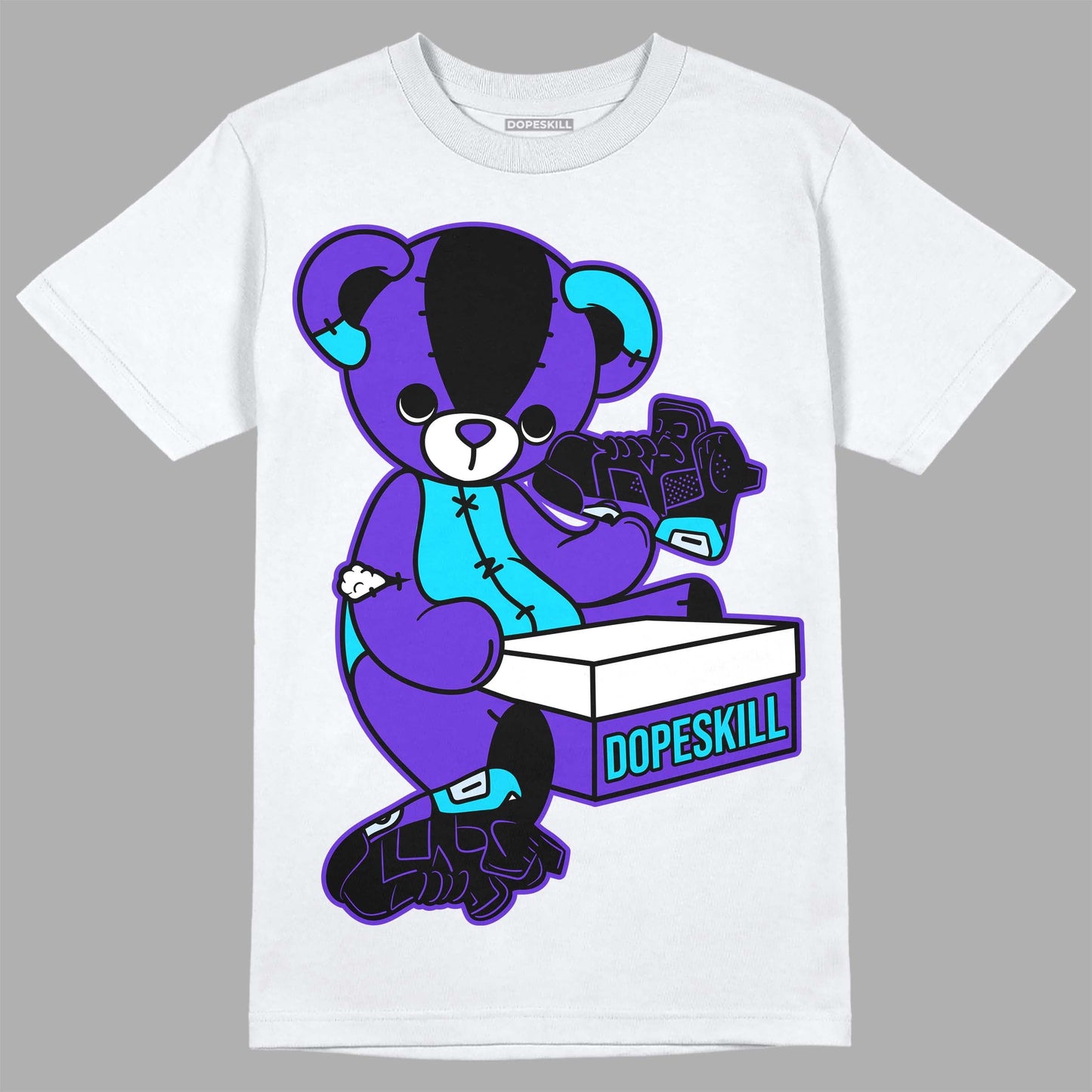 Aqua 6s DopeSkill T-Shirt Sneakerhead BEAR Graphic