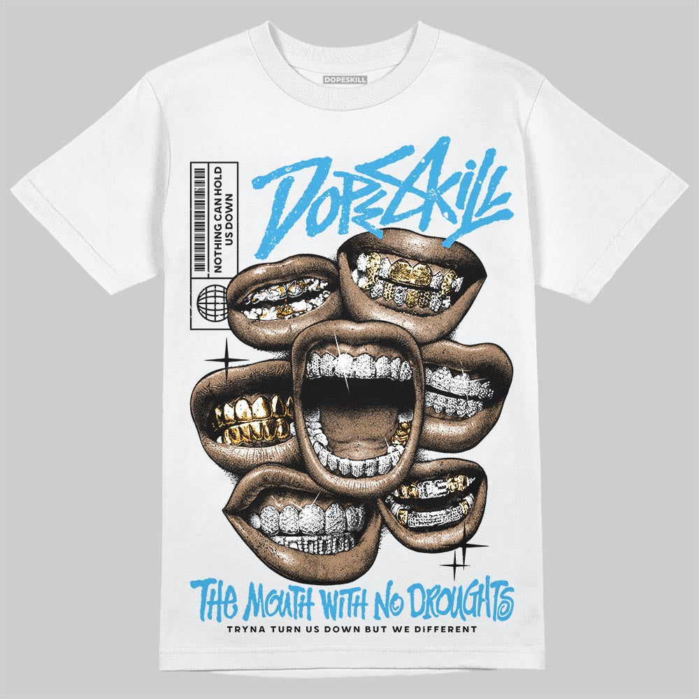 UNC Reimagined 1s DopeSkill T-Shirt The Mouth With No Droughts Graphic