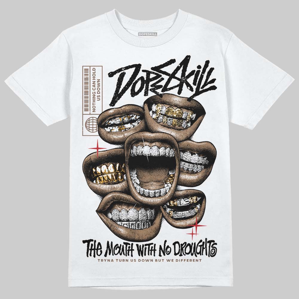 Olive 9s DopeSkill T-Shirt The Mouth With No Droughts Graphic