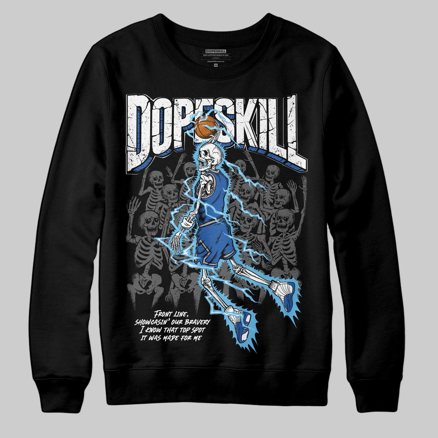 Blueberry 12s DopeSkill Sweatshirt Thunder Dunk Graphic