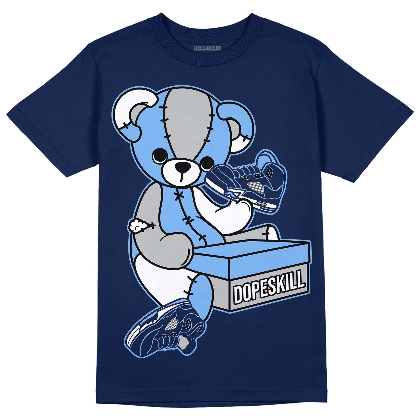 Midnight Navy 5s DopeSkill Navy T-Shirt Sneakerhead BEAR Graphic