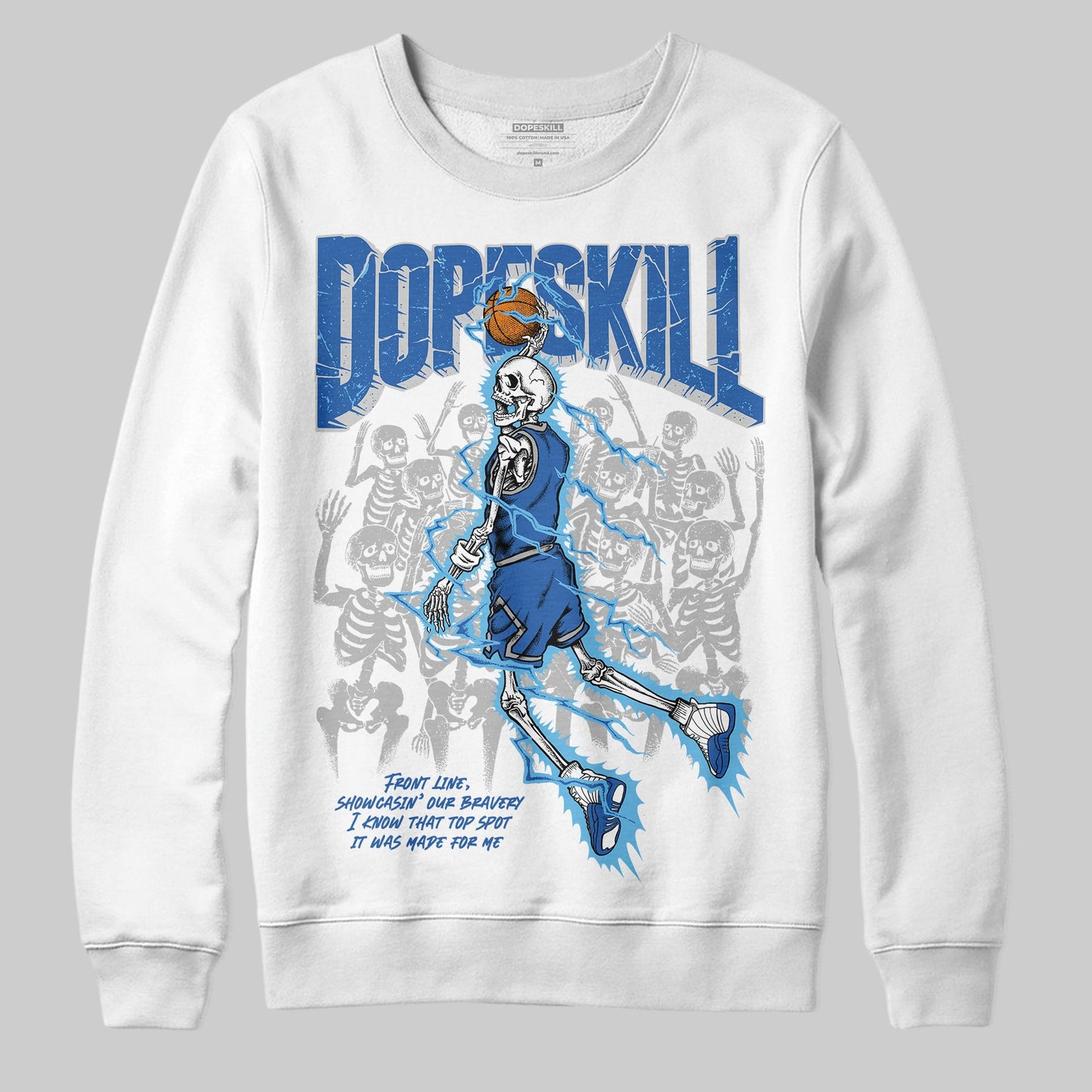 Blueberry 12s DopeSkill Sweatshirt Thunder Dunk Graphic