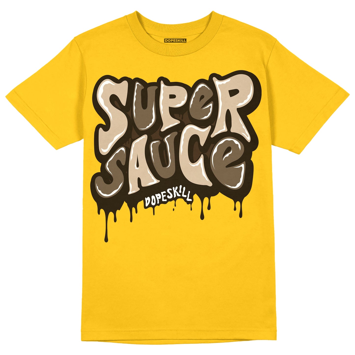 Yellow Collection DopeSkill Gold T-shirt Super Sauce Graphic