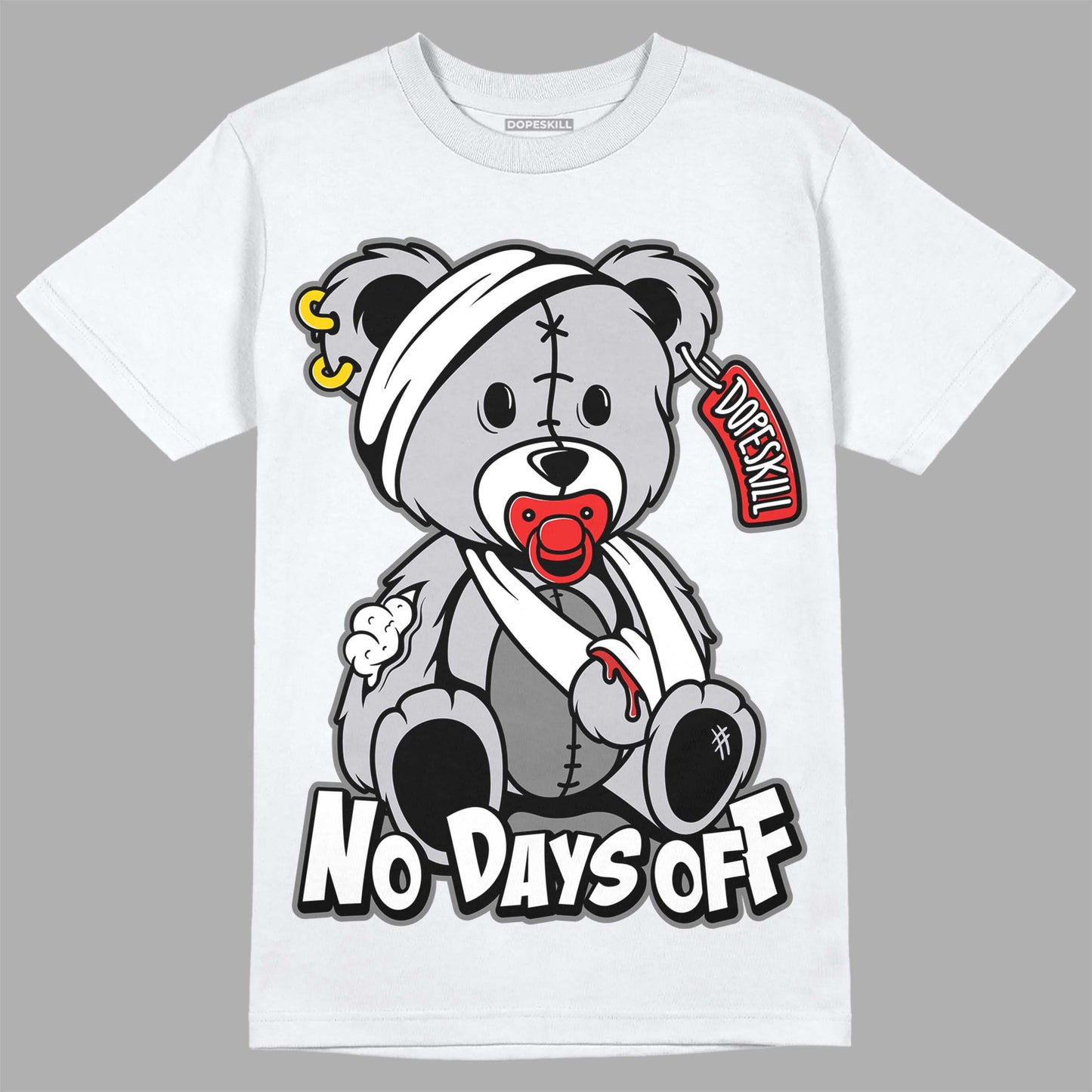 Grey Collection DopeSkill T-Shirt Hurt Bear Graphic