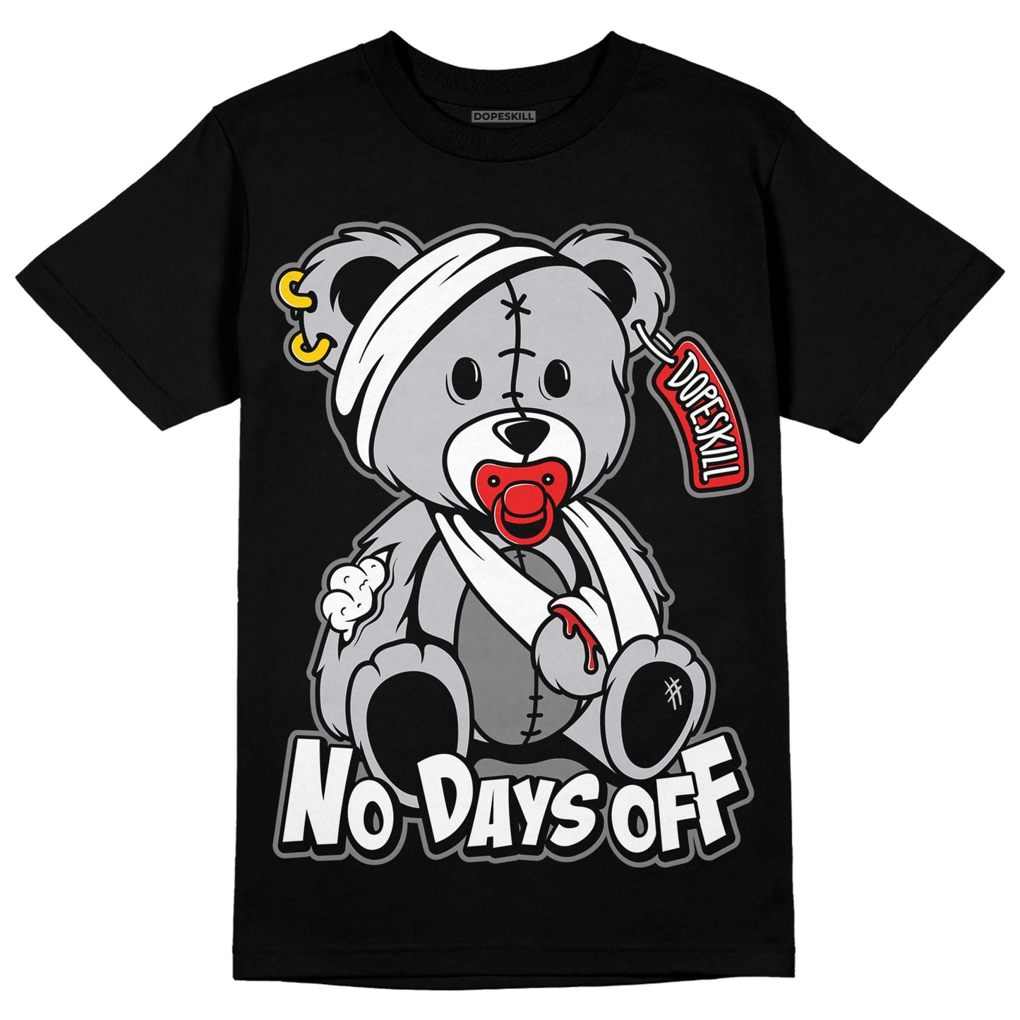 Grey Collection DopeSkill T-Shirt Hurt Bear Graphic