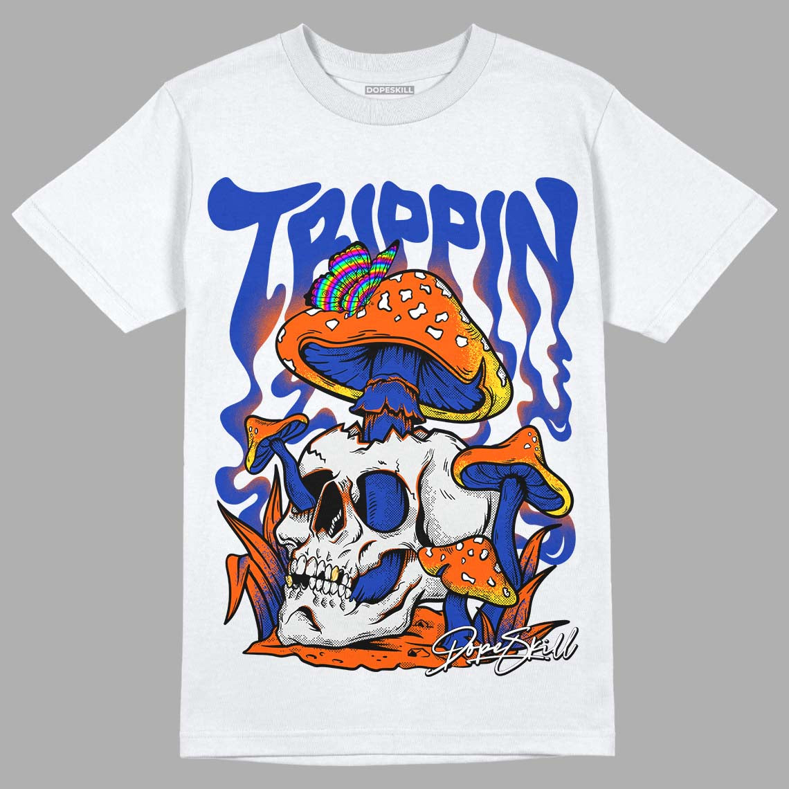 Dunk Low Futura Orange Blaze DopeSkill T-Shirt Trippin Graphic
