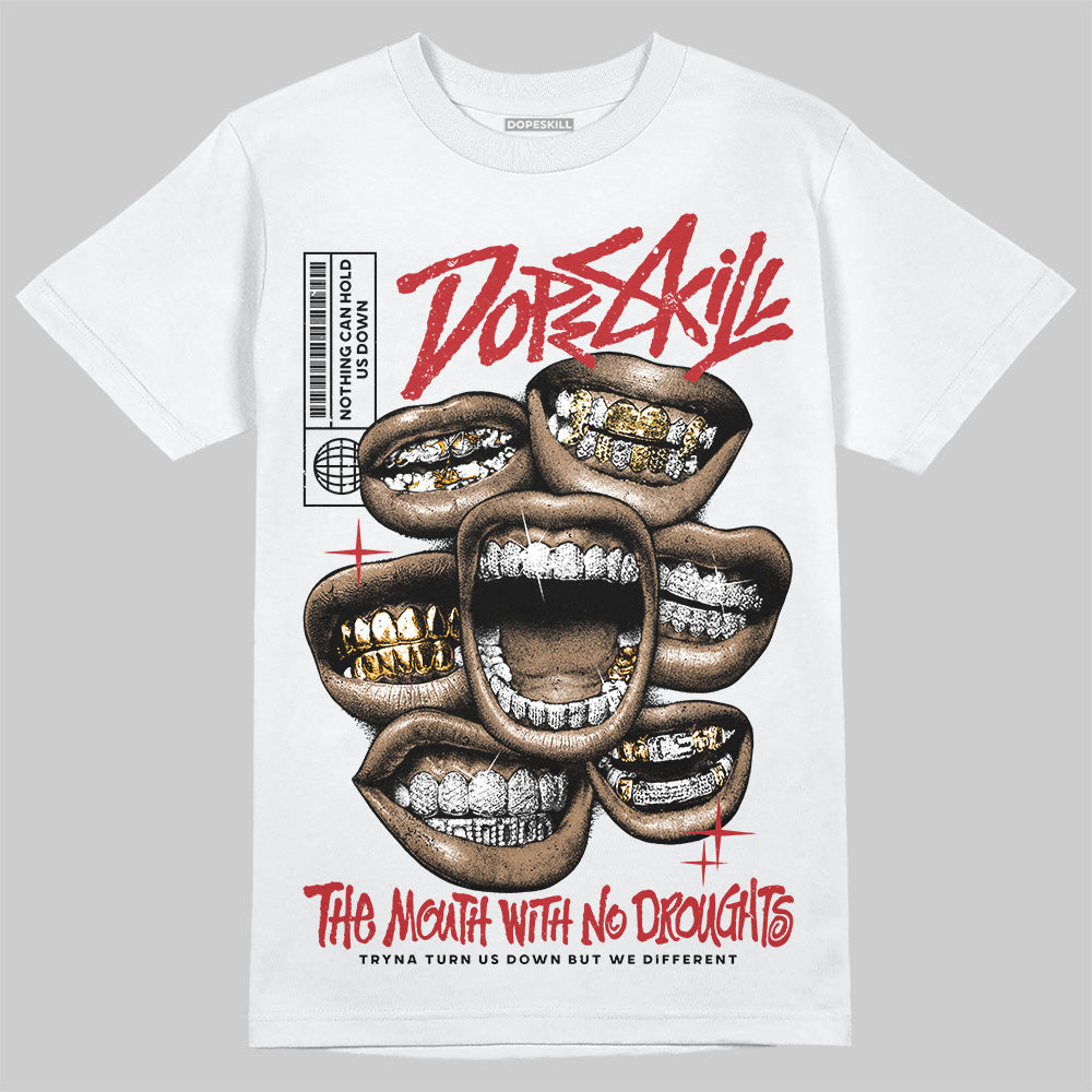 Flu Game 12s DopeSkill T-Shirt The Mouth With No Droughts Graphic