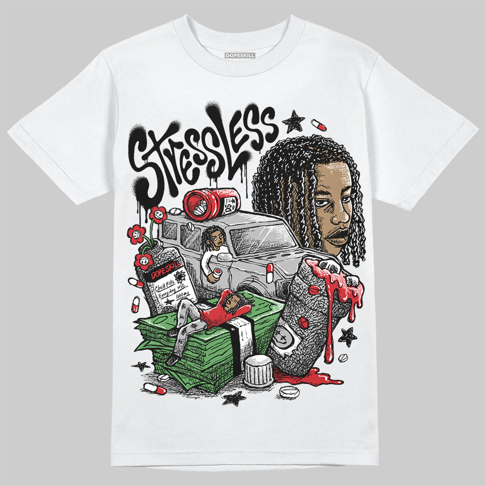 Black Cement 3s DopeSkill T-Shirt Stressless Graphic