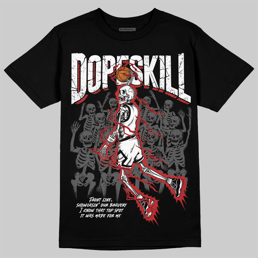 Bred Velvet 11s DopeSkill T-Shirt Thunder Dunk Graphic