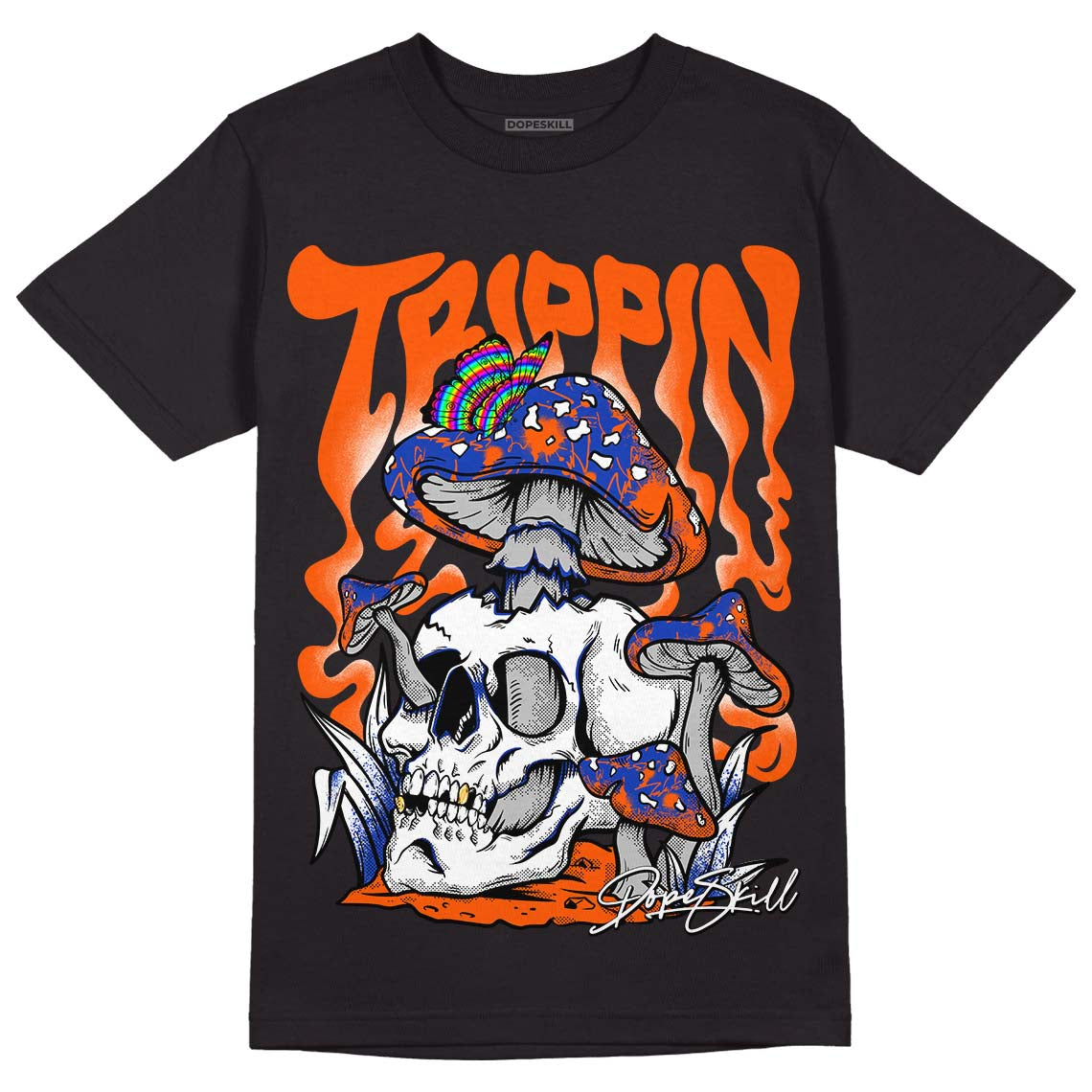 Dunk Low Futura Orange Blaze DopeSkill T-Shirt Trippin Graphic