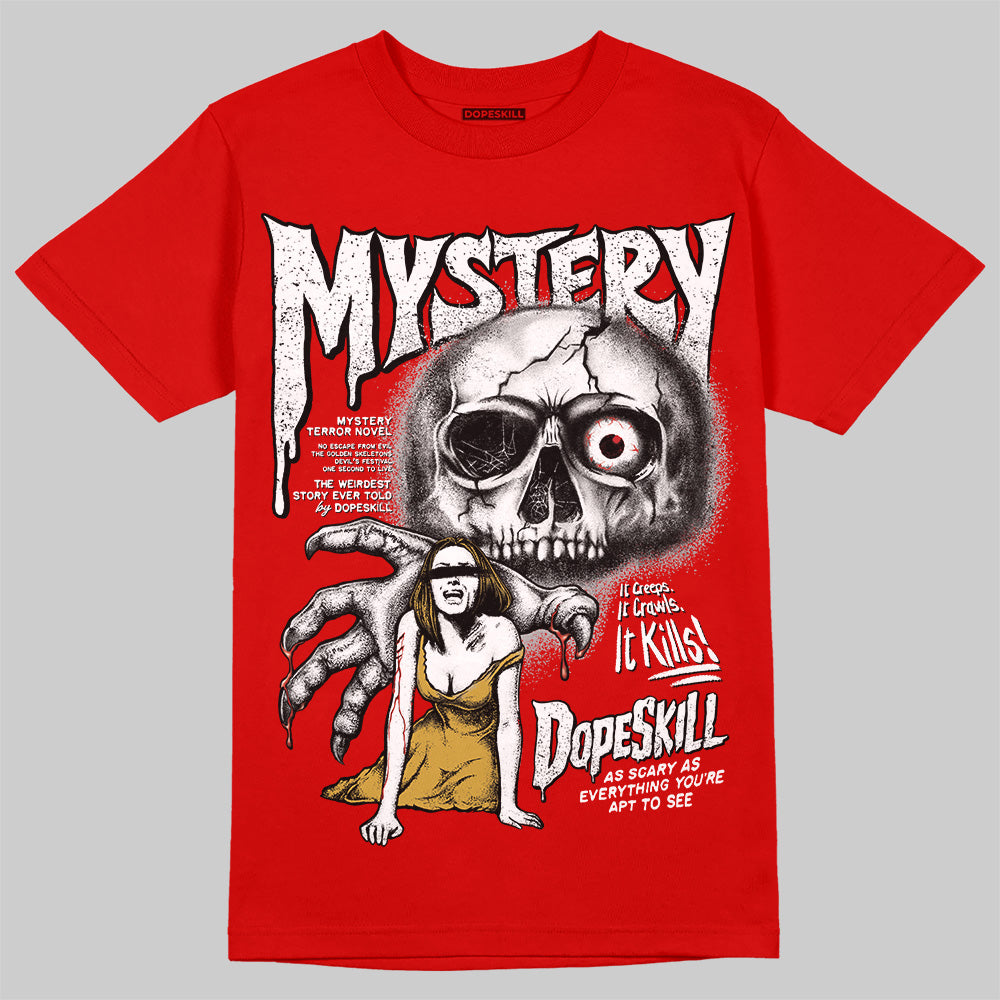 Bred Velvet 11s DopeSkill Red T-shirt Mystery Ghostly Grasp Graphic