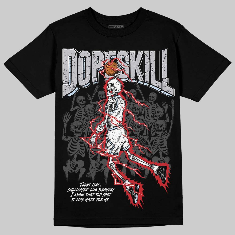 Black Metallic Reimagined 5s DopeSkill T-Shirt Thunder Dunk Graphic