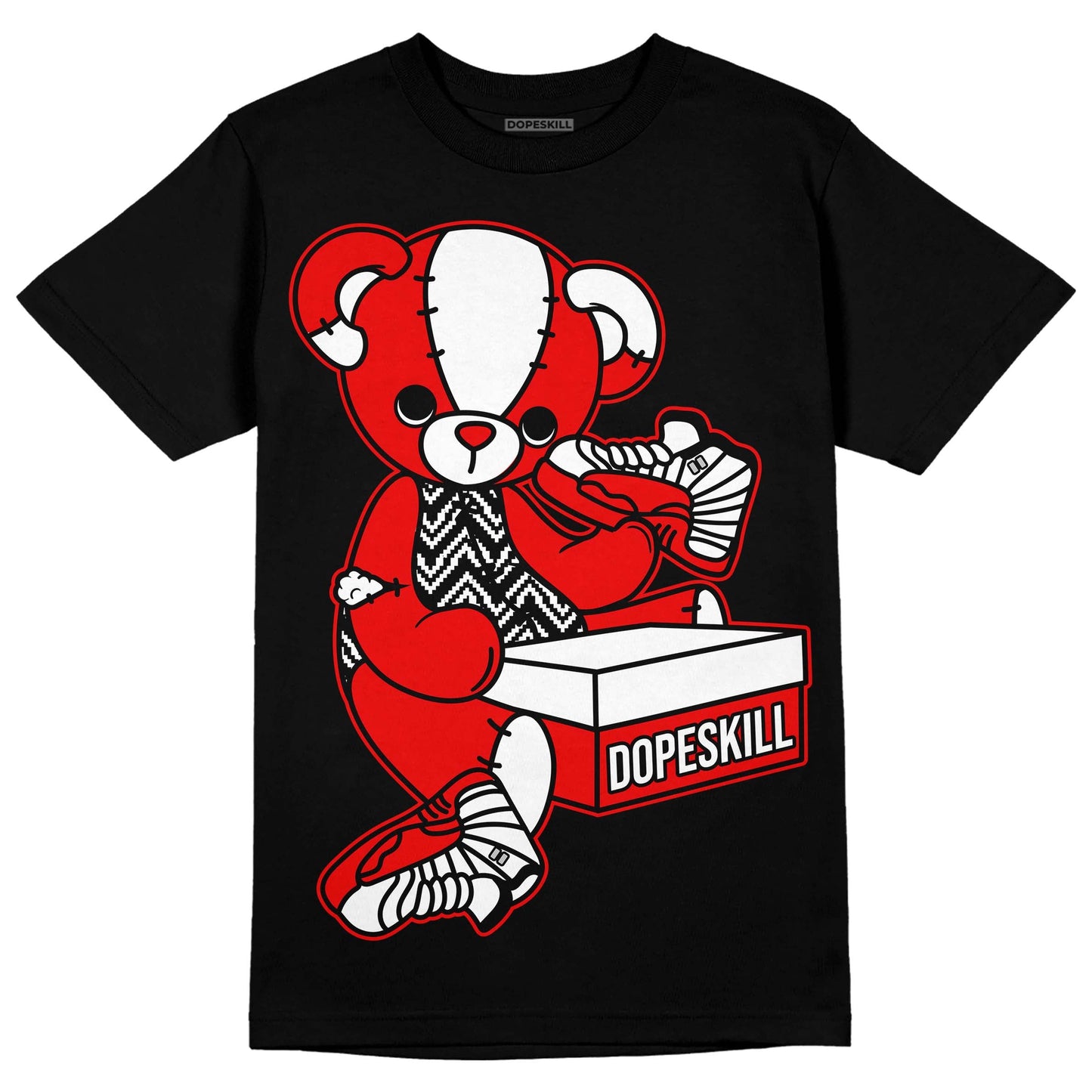 Cherry 12s DopeSkill T-Shirt Sneakerhead BEAR Graphic