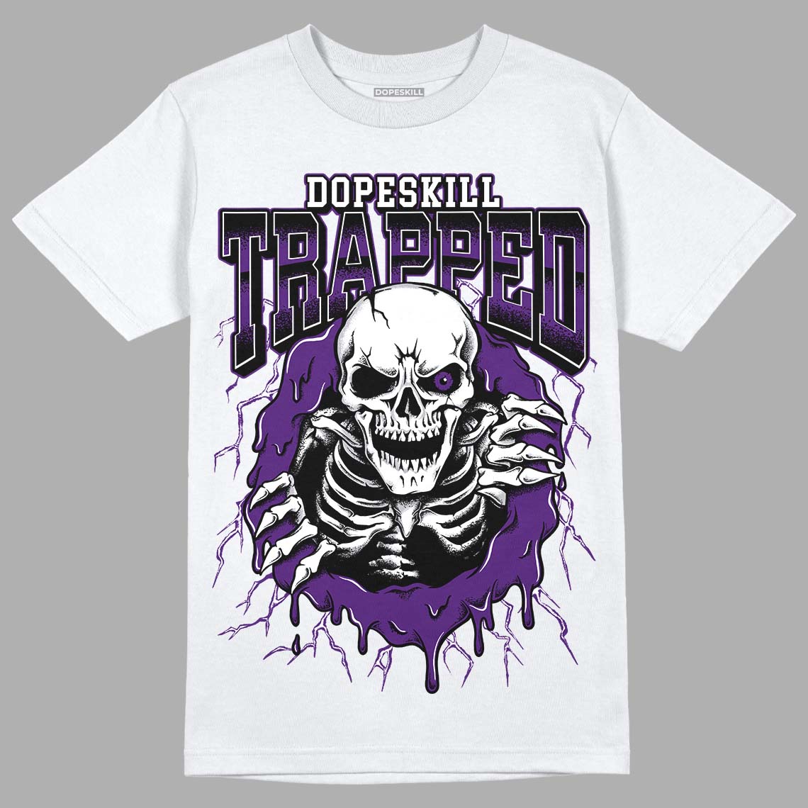 Field Purple 12s DopeSkill T-Shirt Trapped Halloween Graphic