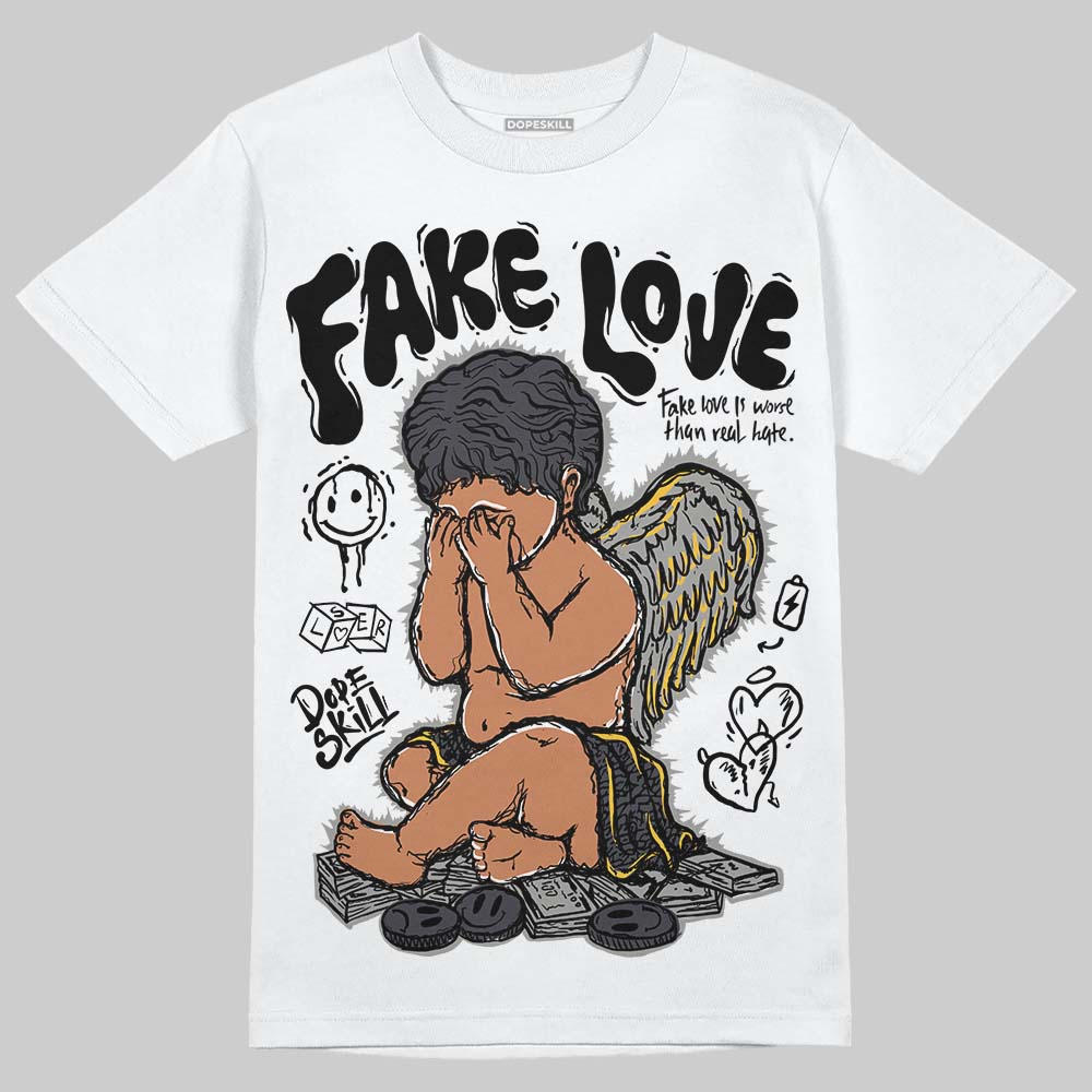 Black Cat 3s DopeSkill T-Shirt False Love Graphic