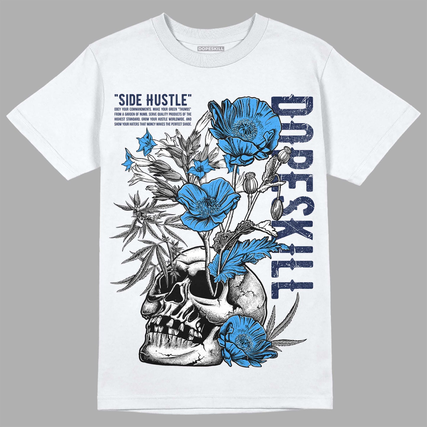 Midnight Navy 3s DopeSkill T-Shirt Side Hustle Graphic