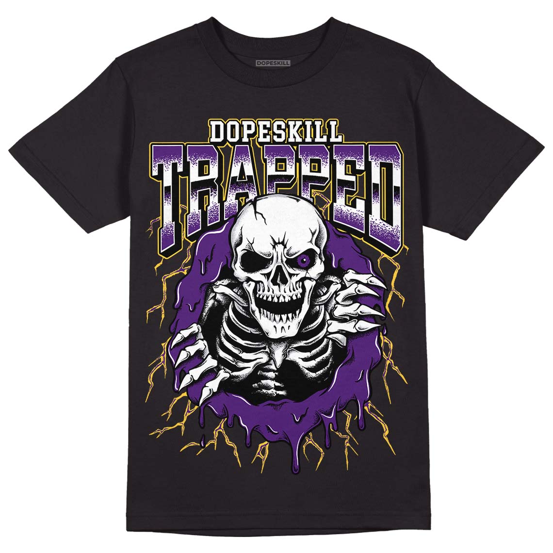 Field Purple 12s DopeSkill T-Shirt Trapped Halloween Graphic