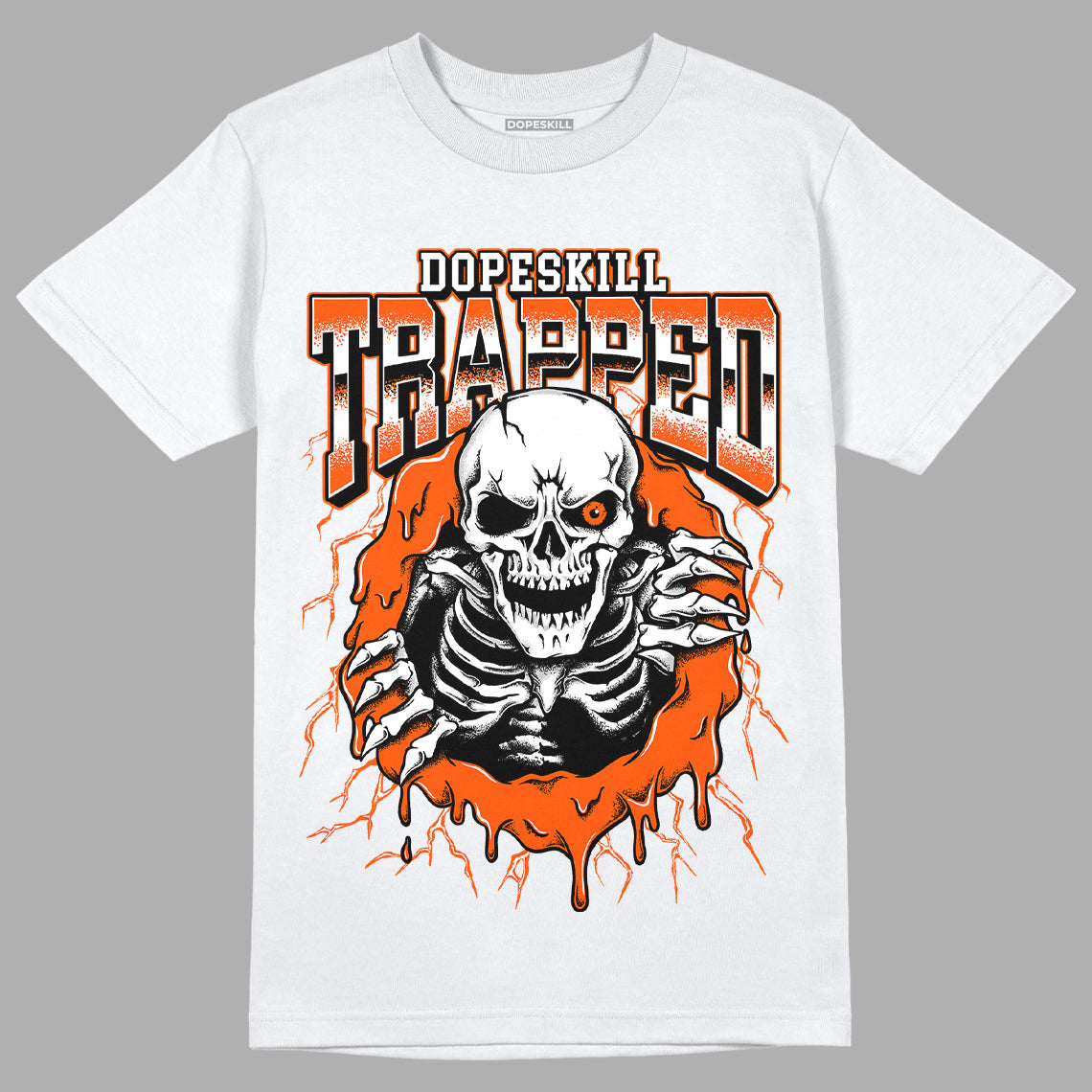 Orange Milk DopeSkill T-Shirt Trapped Halloween Graphic