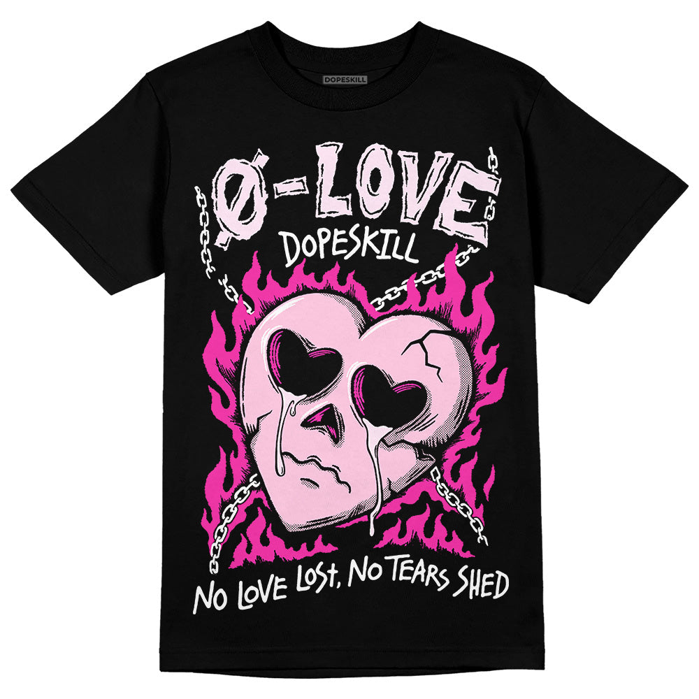 Triple Pink Dunk DopeSkill T-Shirt Crying Heart Graphic