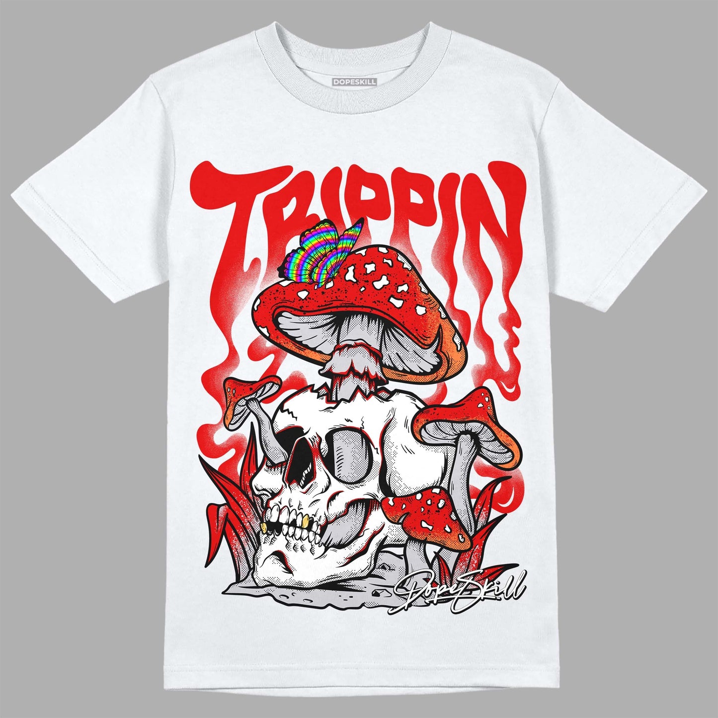 Red Cement 4S DopeSkill T-Shirt Trippin Graphic