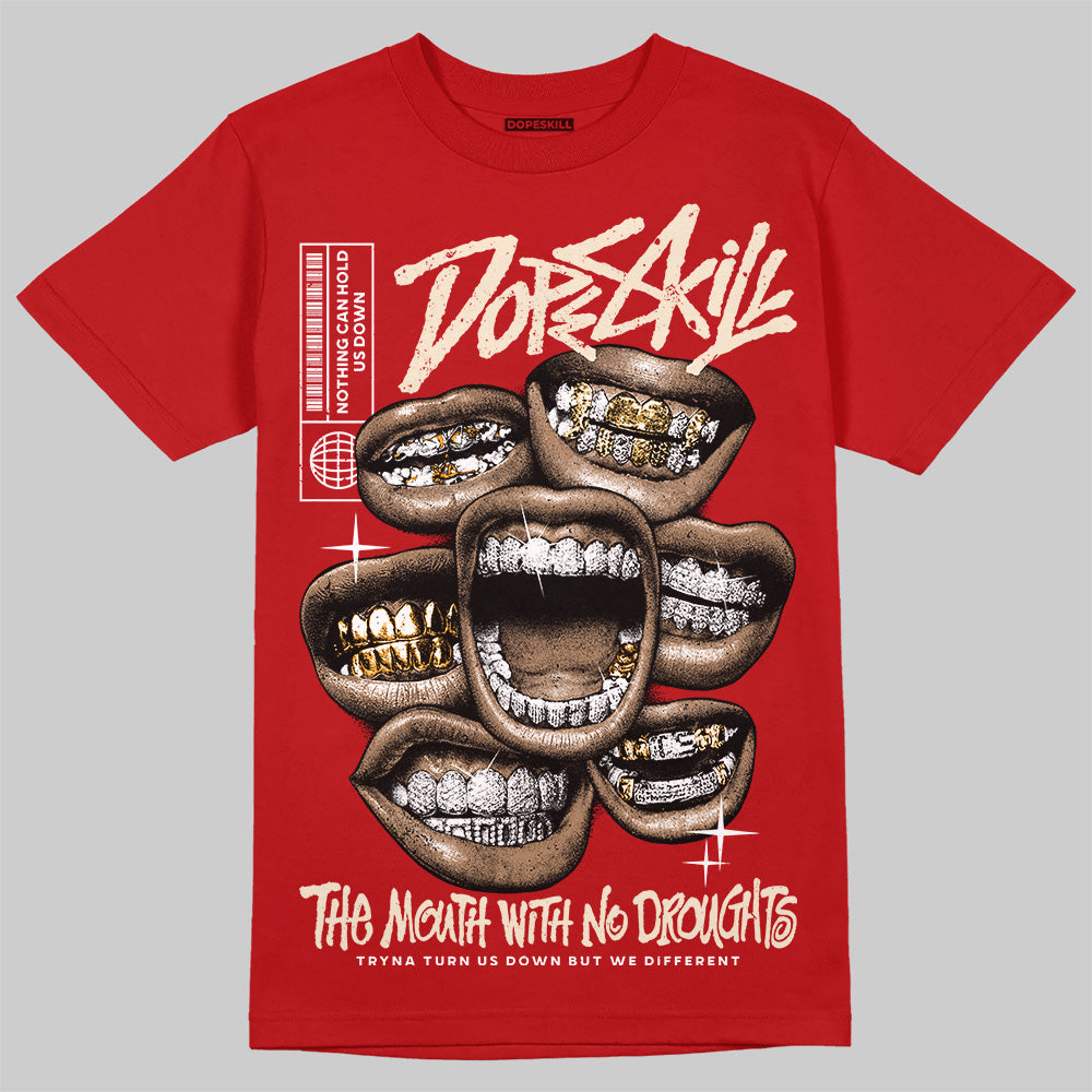 Black Toe Reimagined 1s DopeSkill T-Shirt The Mouth With No Droughts Graphic