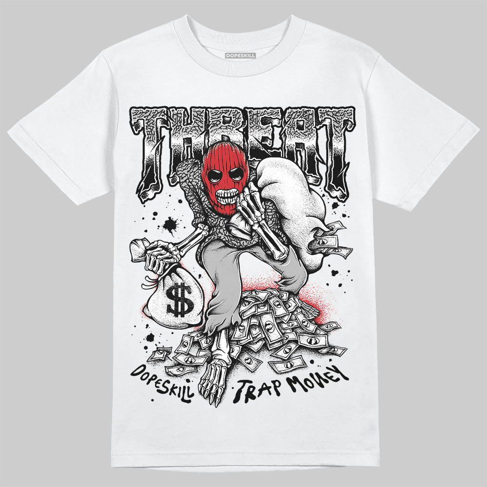 Black Cement 3s DopeSkill T-Shirt Threat Graphic