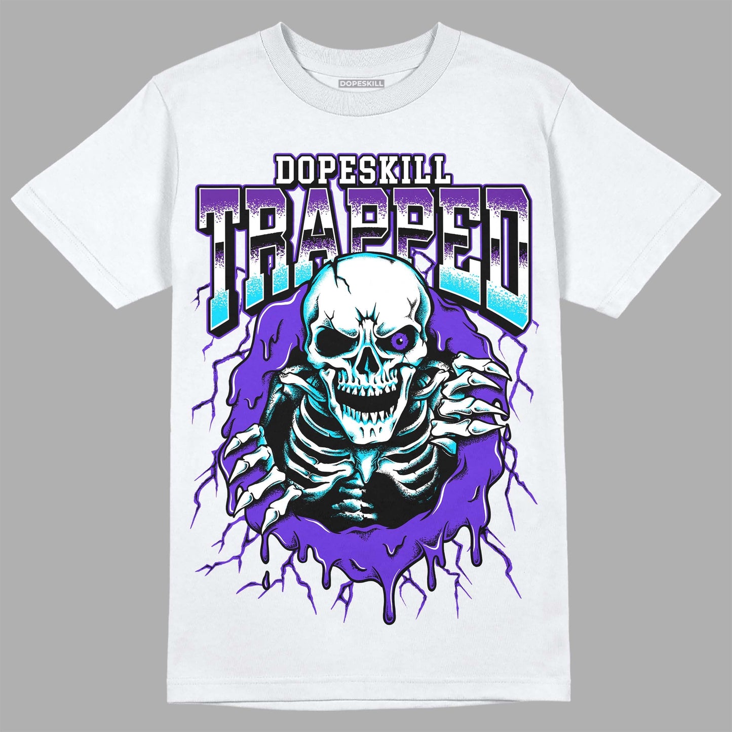 Aqua 6s DopeSkill T-Shirt Trapped Halloween Graphic