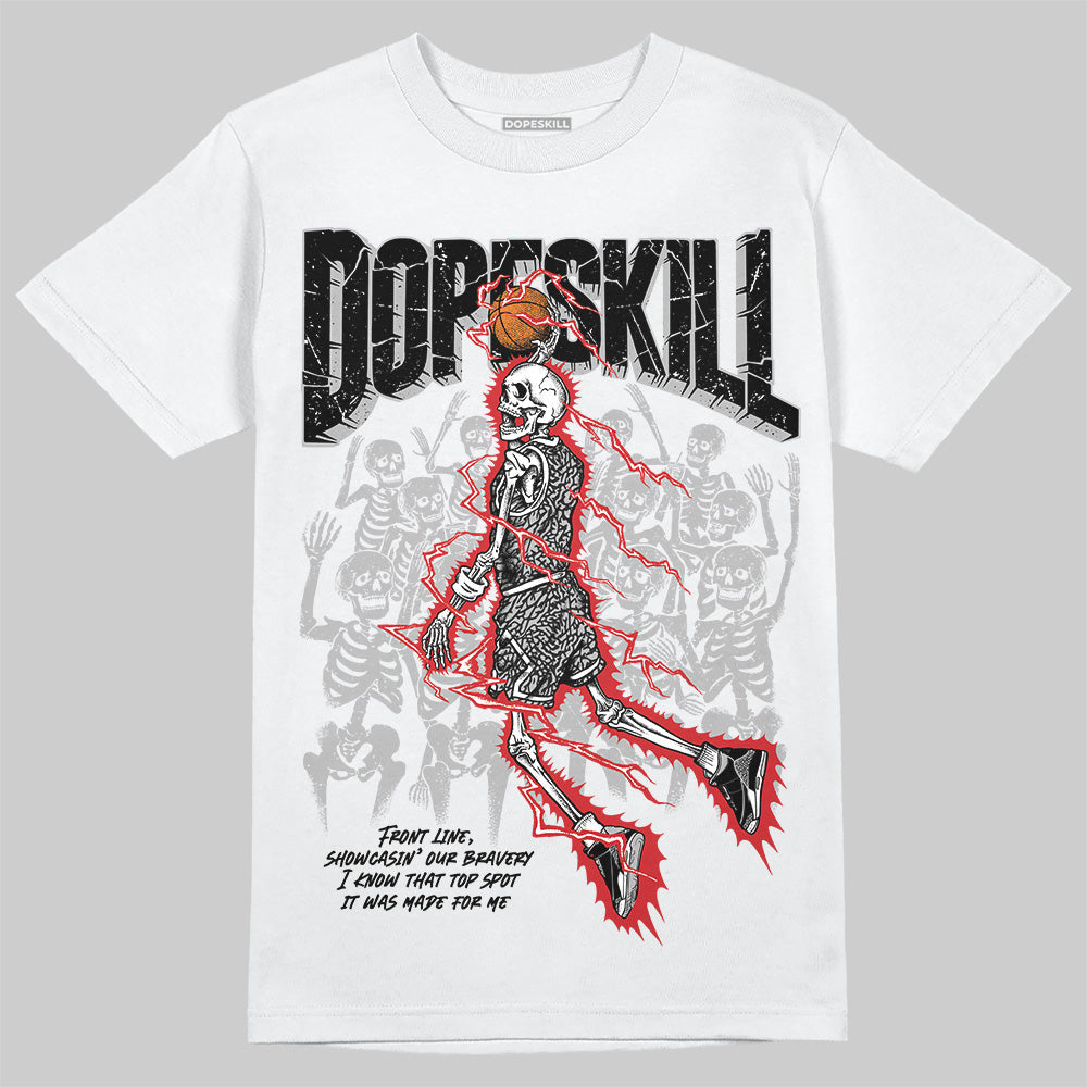 Black Cement 3s DopeSkill T-Shirt Thunder Dunk Graphic