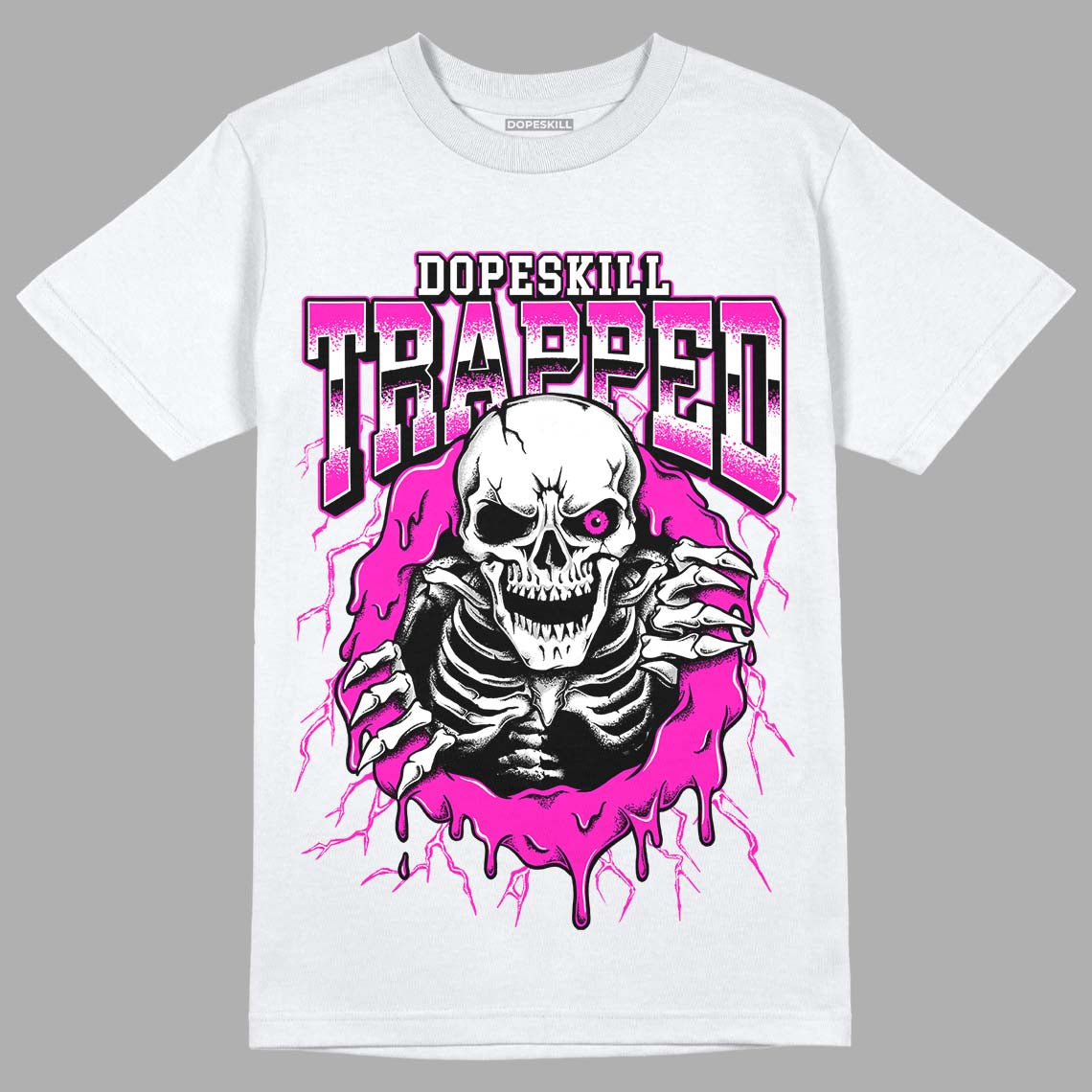 Dunk Low Active Fuchsia DopeSkill T-Shirt Trapped Halloween Graphic
