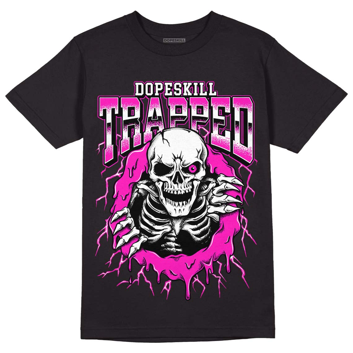 Dunk Low Active Fuchsia DopeSkill T-Shirt Trapped Halloween Graphic