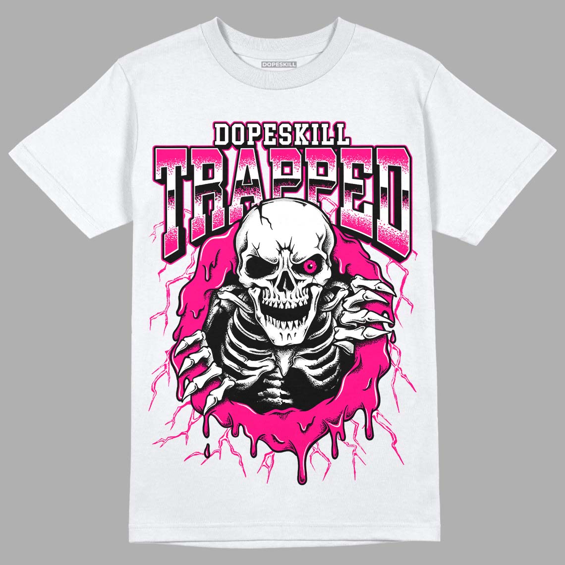 Fierce Pink 1s DopeSkill T-Shirt Trapped Halloween Graphic
