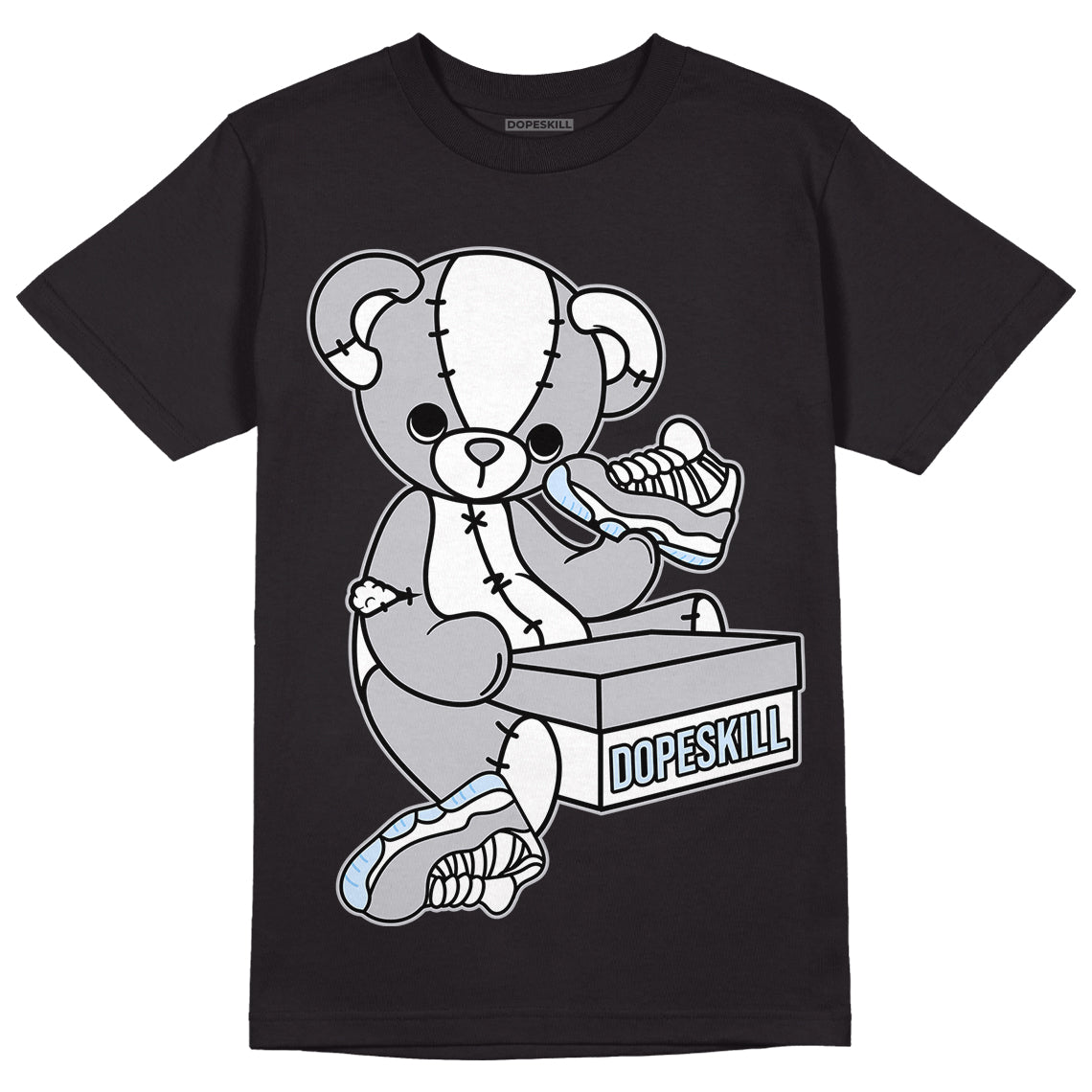 Cement Grey 11s DopeSkill T-Shirt Sneakerhead BEAR Graphic