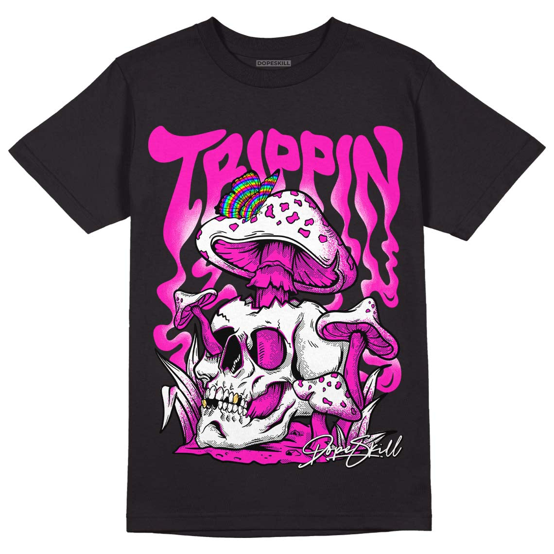 Dunk Low Active Fuchsia DopeSkill T-Shirt Trippin Graphic