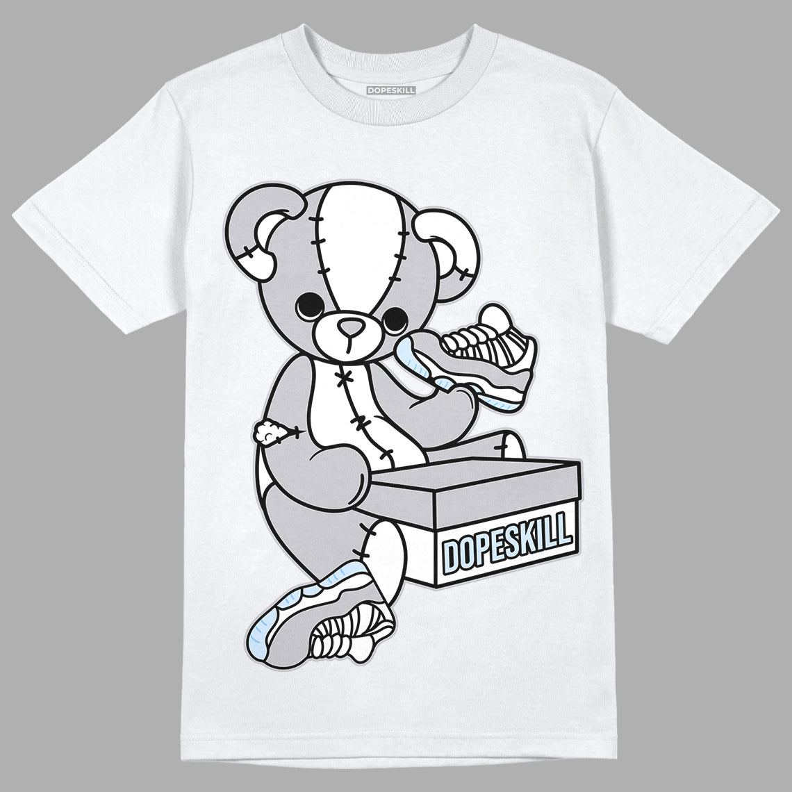 Cement Grey 11s DopeSkill T-Shirt Sneakerhead BEAR Graphic