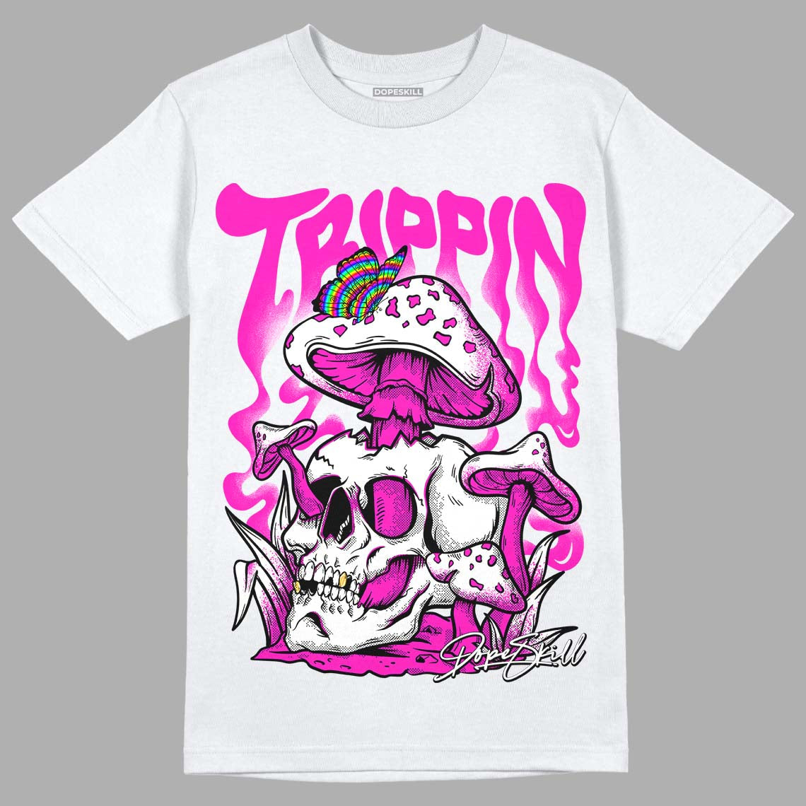 Dunk Low Active Fuchsia DopeSkill T-Shirt Trippin Graphic