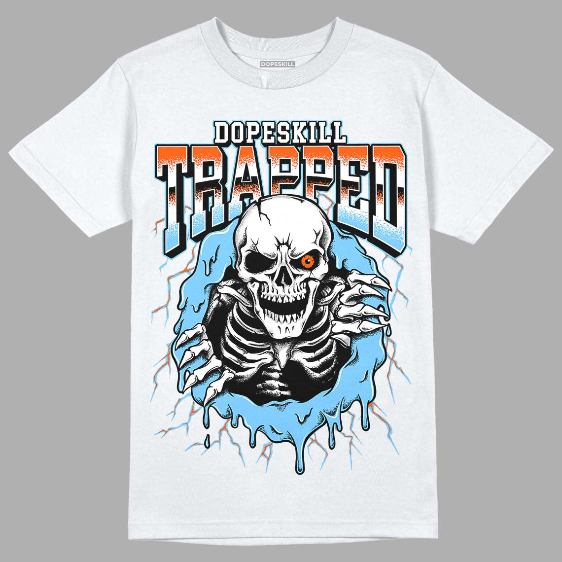 Dunk Low Futura University Blue DopeSkill T-Shirt Trapped Halloween Graphic