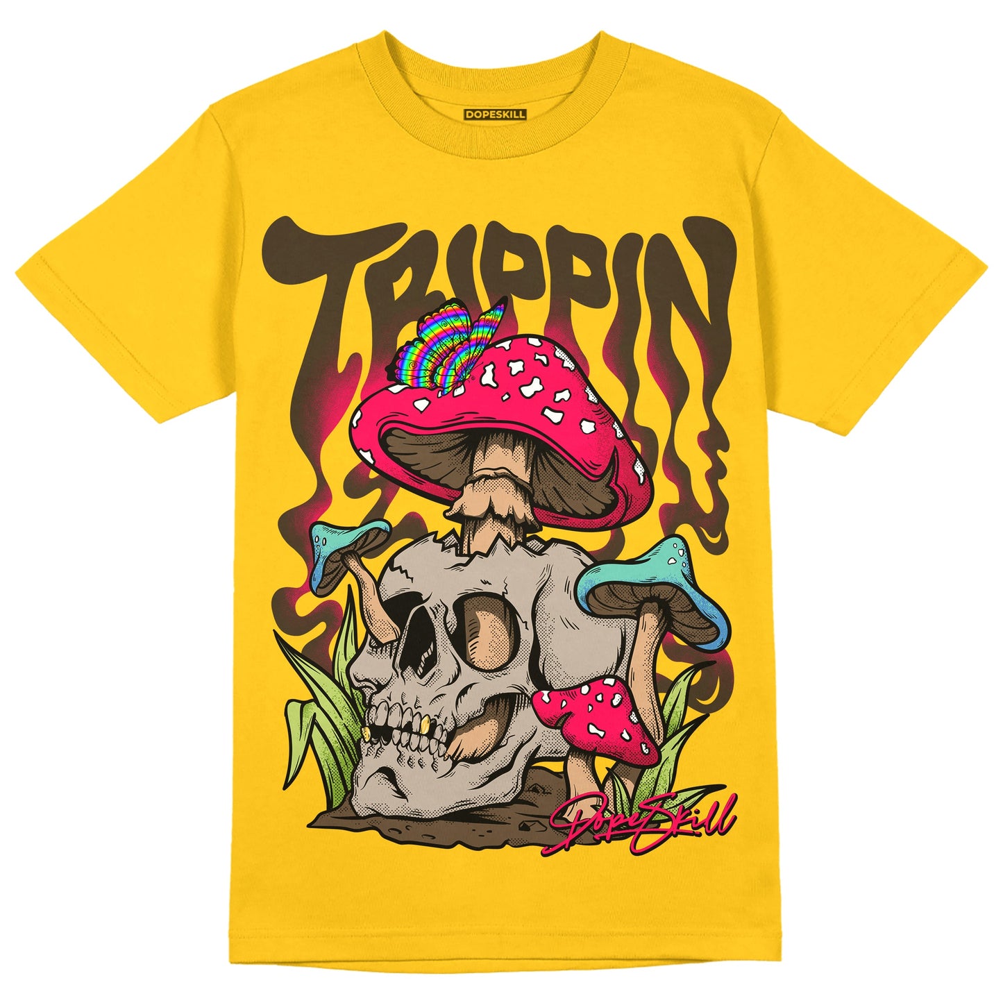 Yellow Collection DopeSkill Gold T-shirt Trippin Graphic