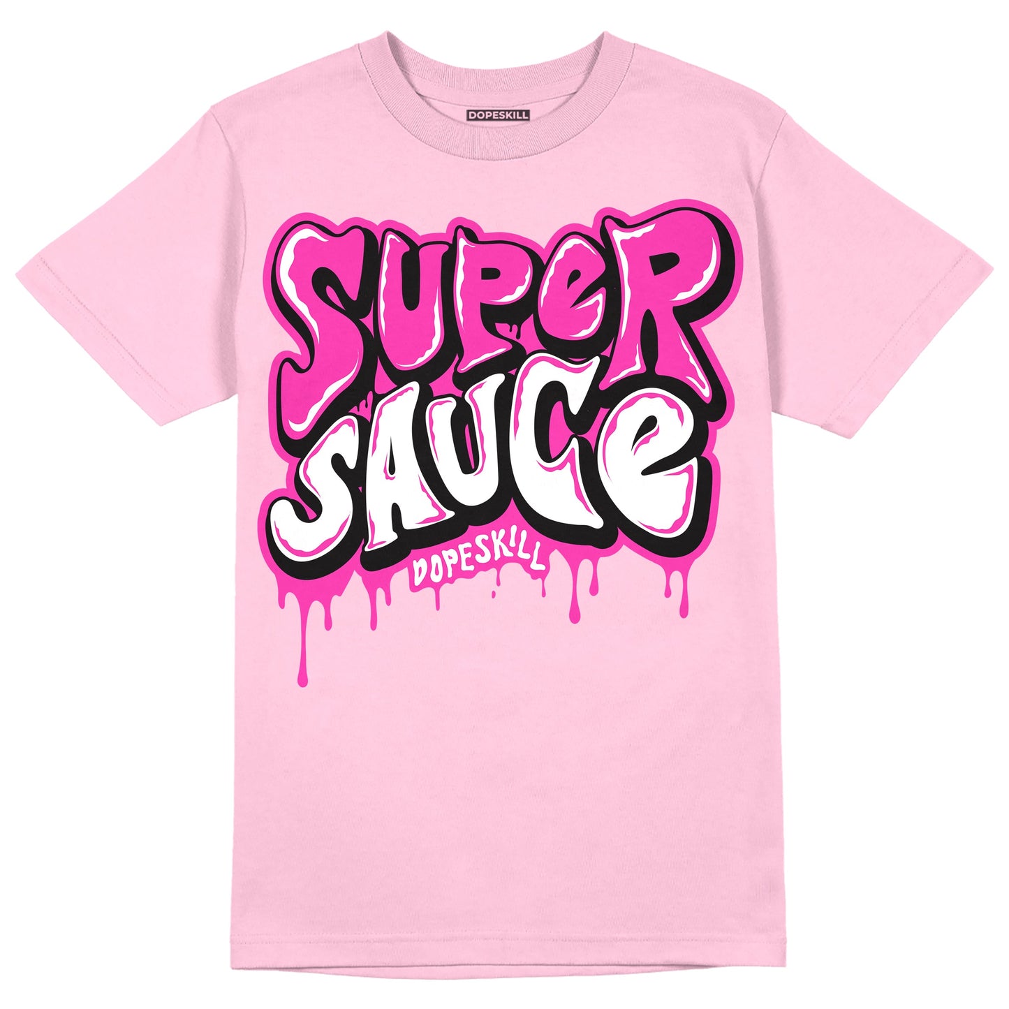 Pink Collection DopeSkill Pink T-shirt Super Sauce Graphic