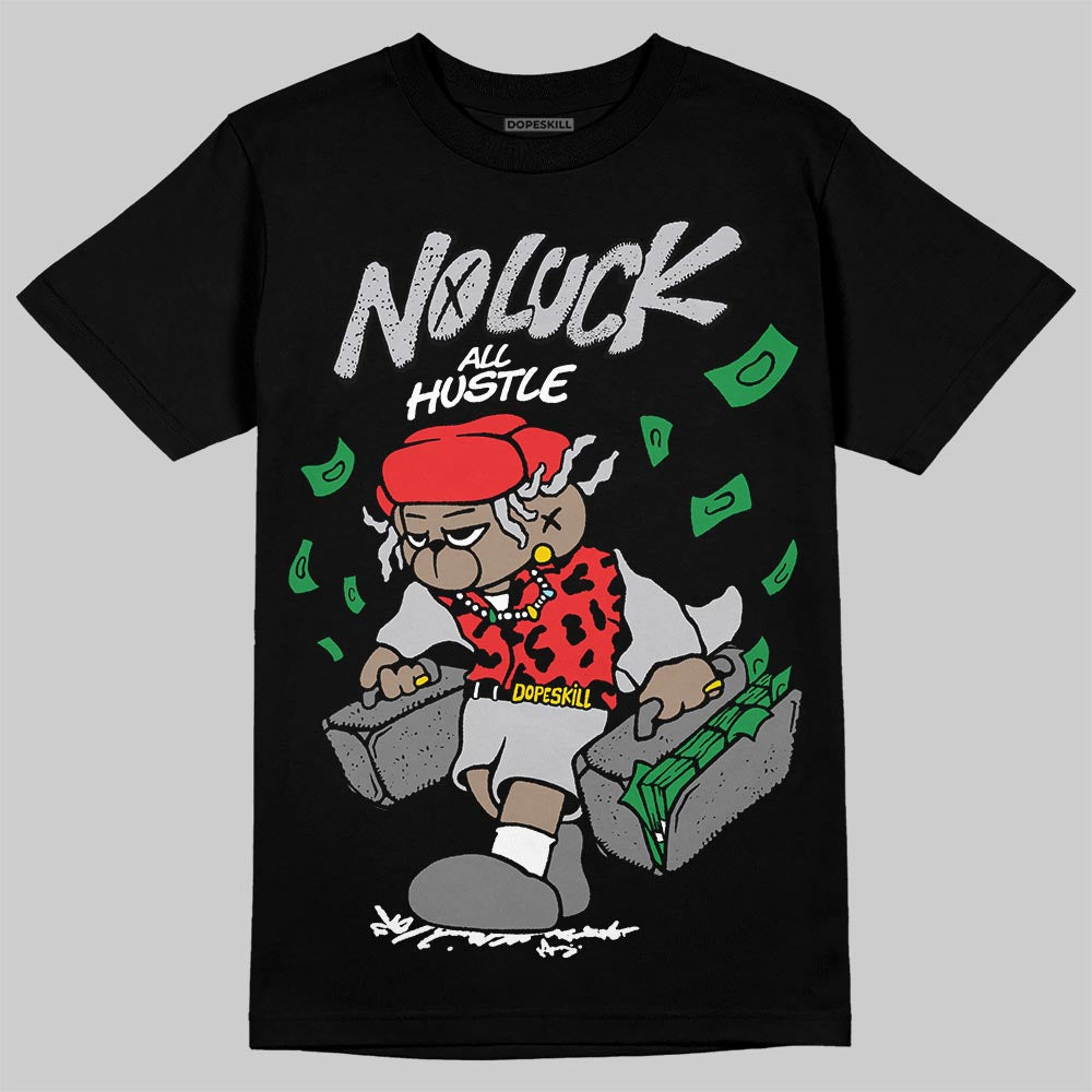 Grey Collection DopeSkill T-Shirt No Luck, All Hustle Graphic
