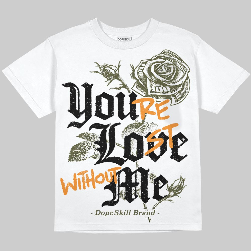 Olive Collection DopeSkill Oversize Print T-Shirt You’re Lost Without Me Graphic