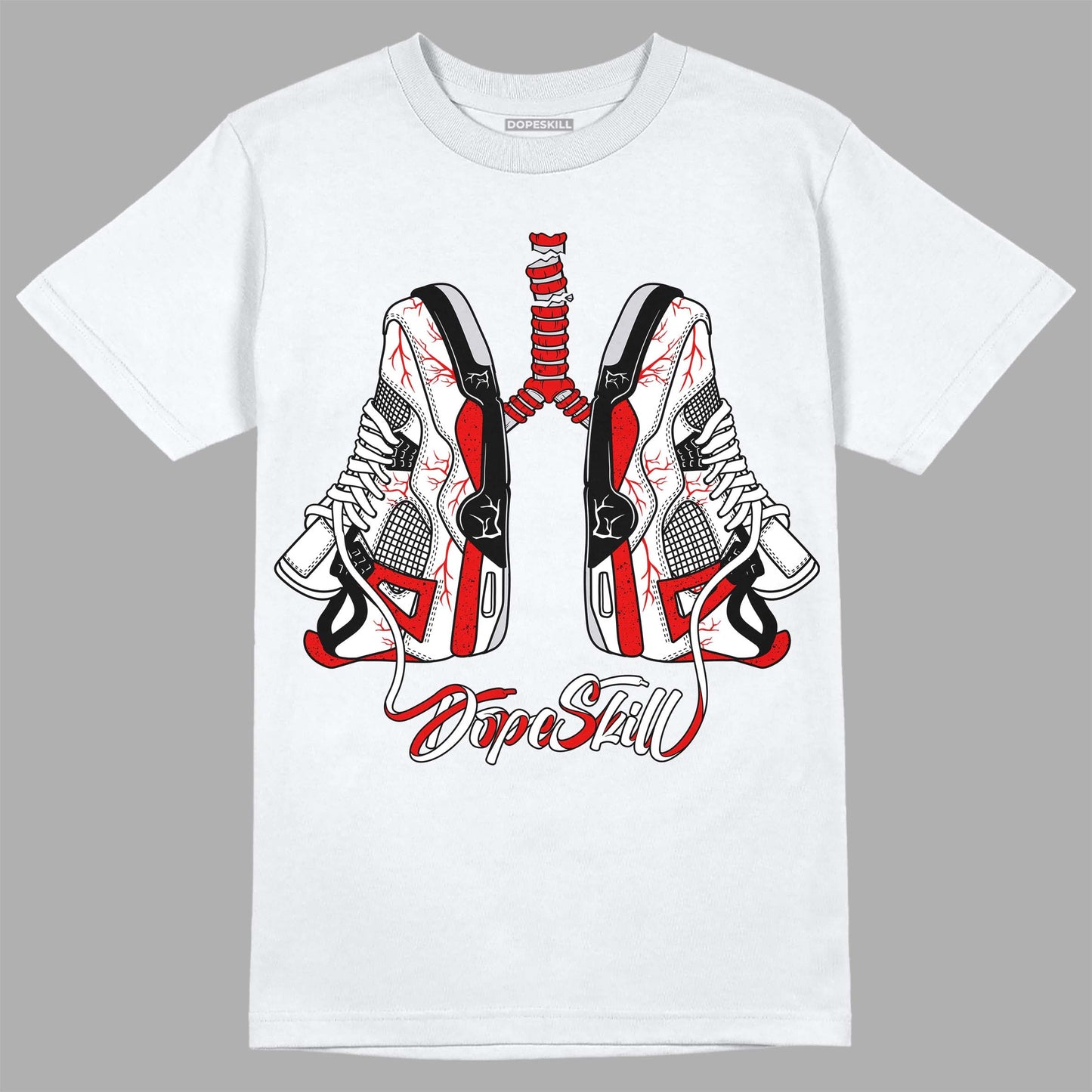 Red Cement 4S DopeSkill T-Shirt Breathe Graphic