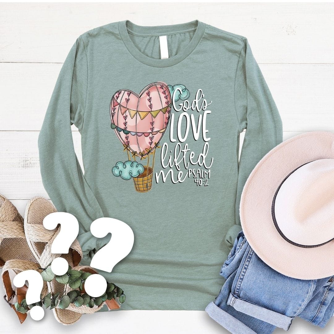 Mystery Long Sleeve Tee (color and design selected at random)
